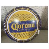 Corona beer button sign