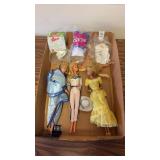 Tray Lot of Assorted Barbie Dolls
