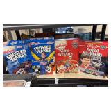 Lot of 4 Collectible NASCAR Cereal Boxes