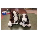 Vintage Mama and Baby Plush Dog Set