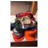 Lot of Vintage Hats Advertising Name Brand and