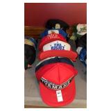 Lot of Vintage Hats Advertising Name Brand and
