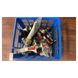 Crate of Power Ranger Toys