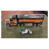 Buddy L Harley Davidson Trailer Truck Hauler W