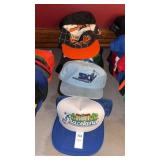 Lot of Vintage Hats Advertising Name Brand and