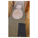 Lot of 3 Walkway Rugs