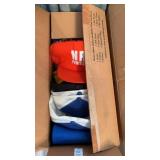 Box of assorted hats