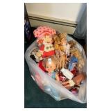 Lot of Barbie dolls, other dolls, and