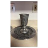 Barnes & Tucker Pewter Plate, Money Clip, and Mug