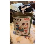 Saturday Evening Post Trash Can