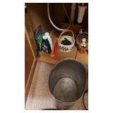 Assorted vases, candle holders, bathroom decor,