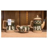 Copeland Teapot, Creamer, and Mug