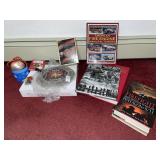 Firefighters Bible, various books & ornaments