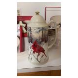 Lenox winter greetings scenic cardinal thermos