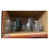 Milk Bottles and Assorted Glass