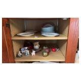 Lot of Easter Plates, Apple and Cow Decor