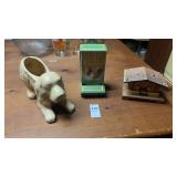 Match Holders, Music Box and Planter
