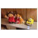 Lot of 3 Banks, Taxi, Girl, Dog