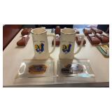 Barnes & Tucker Mugs, Ashtrays, and Money Clip