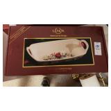Lenox winter greetings bread basket and deviled