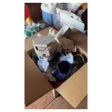 Box of Christmas Decorations