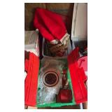 Two Totes of Assorted Christmas Decorations