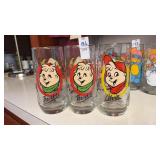 Lot of 3 Alvin and the Chipmunks Glasses