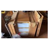 Wooden Shelving Unit Some Assembled