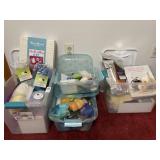 Needle felting craft items - 4 bin lot