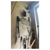 Lot of Garden Tools Raincoat and More