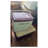 Two Coleman Coolers 16 and 32