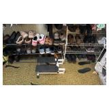 Shoe Racks W Shoes and Exercise Step