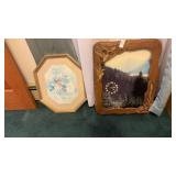 Outdoor themed clock with plastic rustic/goose