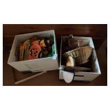 Lot of 2 Boxes of Halloween/Fall Decorations