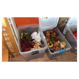 Two Totes of Fall Decor