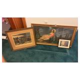 Lot of religious framed paintings (3)