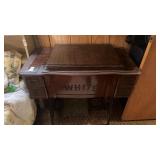 Antique White Sewing Machine