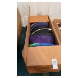 Box of assorted hats