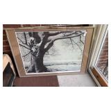Framed print of a snow covered landscape