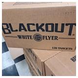 Blackout white flyer targets (135) new in box