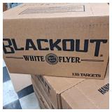 Blackout white flyer targets (135) new in box
