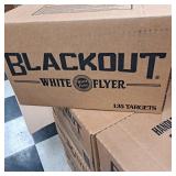 Blackout white flyer targets (135) new in box