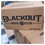 Blackout white flyer targets (135) new in box