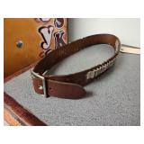 Ammo belt leather small