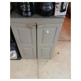 Plastic cabinet no contents