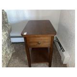 Wooden side table with storage 15.5 x 24 x 24