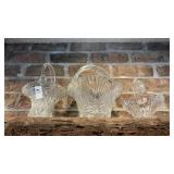 Three Crystal Baskets