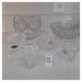 Princess House Lead Crystal Rose Bowl,cut