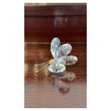 VTG Swarovski Silver Crystal & Gold Tone 2 H