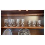 Fostoria Floral Design Crystal Glass Set